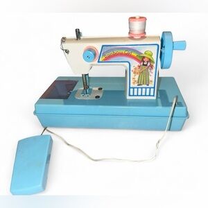 VTG 90s "Rainbow Girl" battery-operated sewing machine